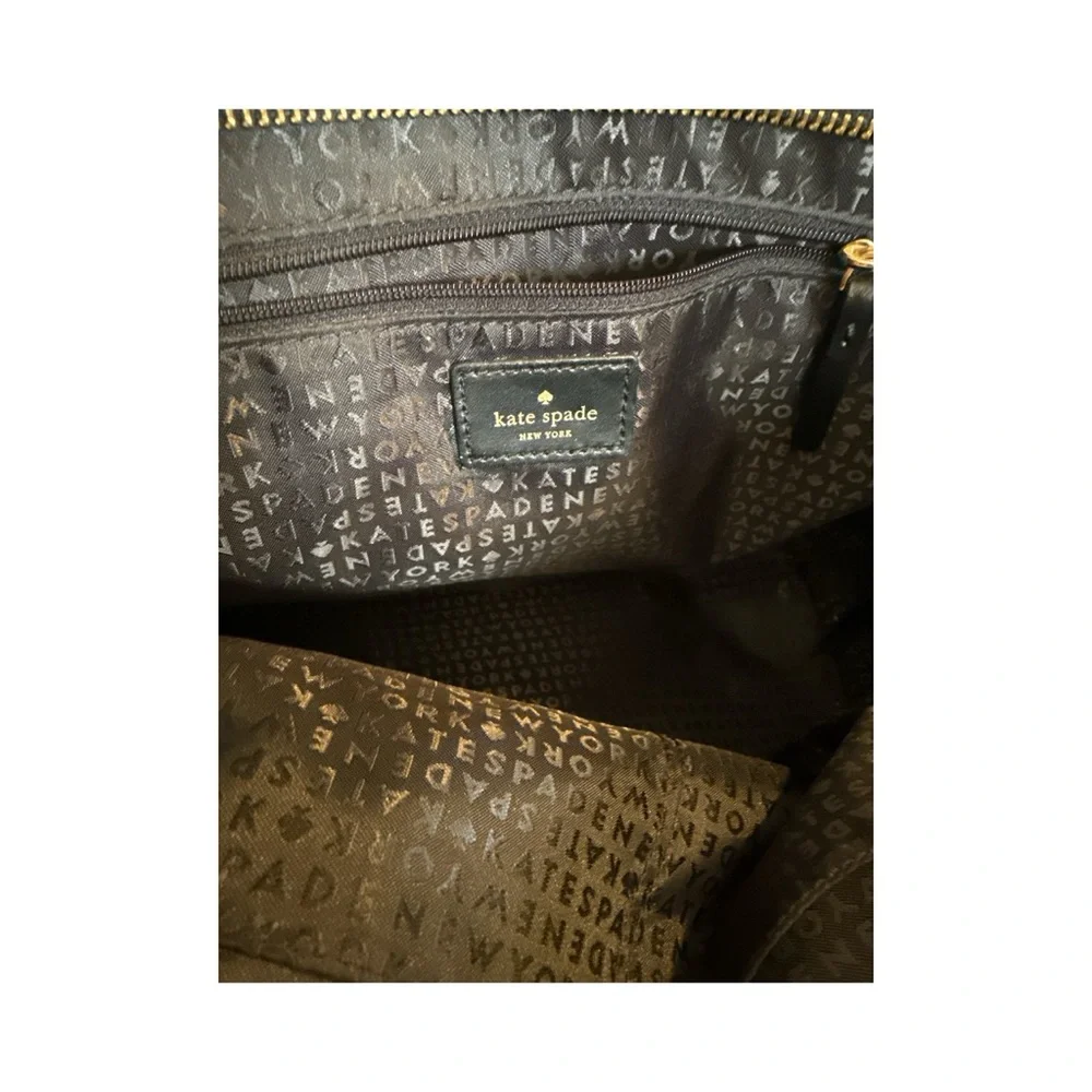 Kate Spade Black and White Checkered Tote Bag - Picture 8 of 8